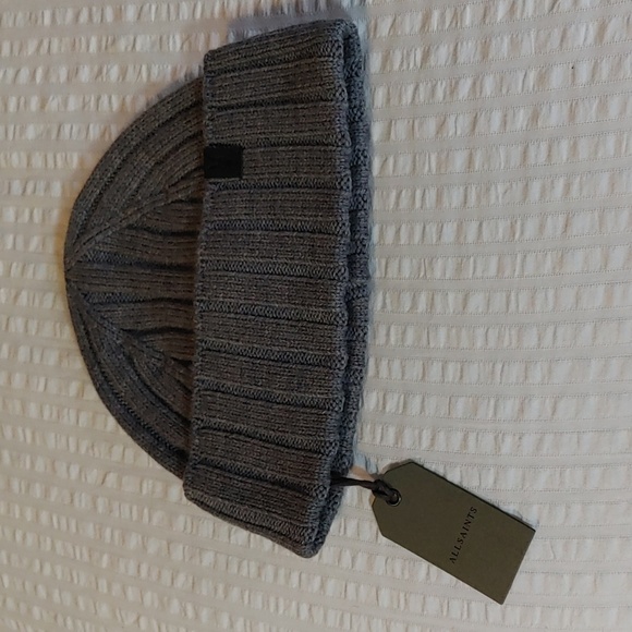 NWT AllSaints Skull Cap Wool Blend Unisex - Picture 6 of 12